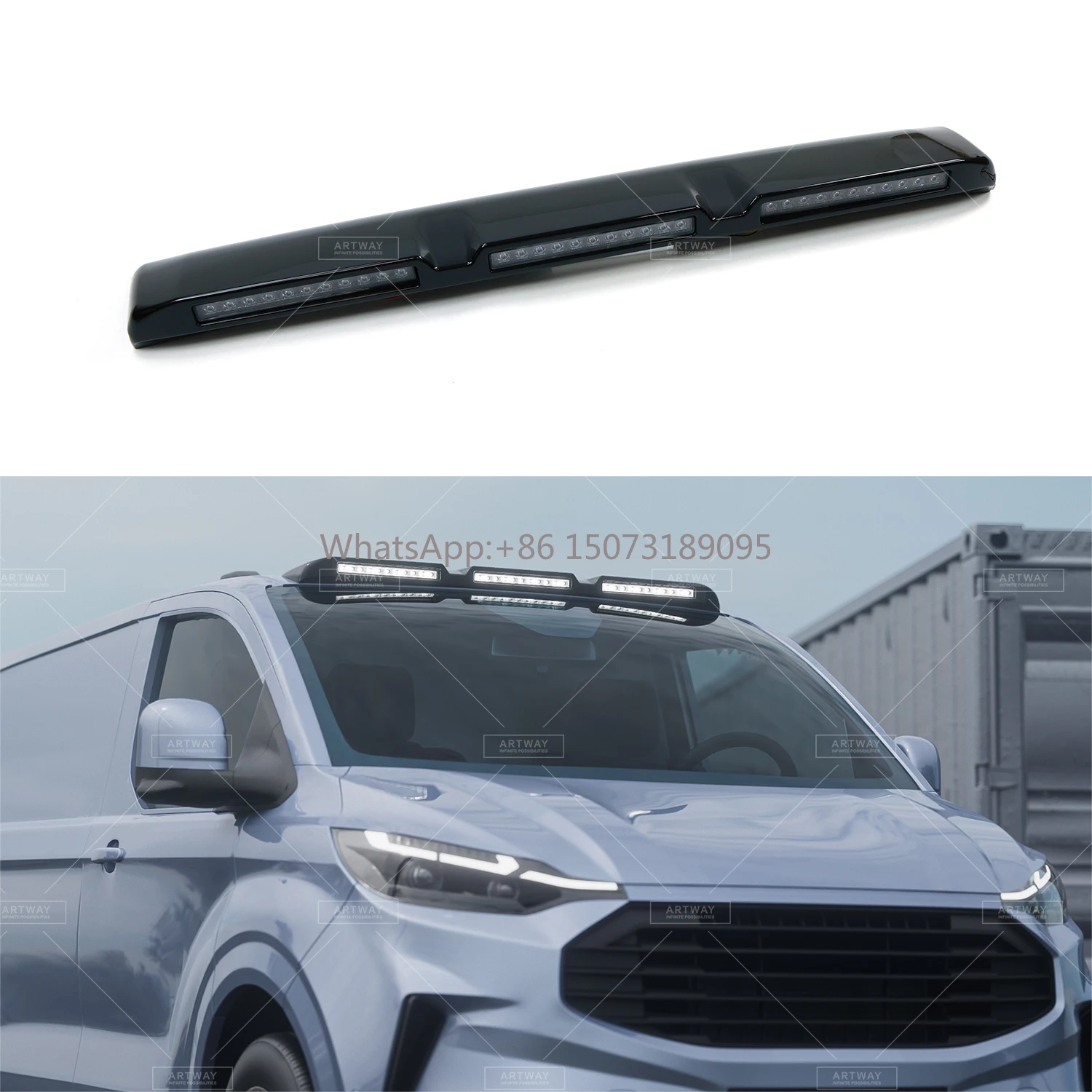 

Car Modification Accessories Top Light LED Roof Light Pod Glossy Black for Ford Transit 2023