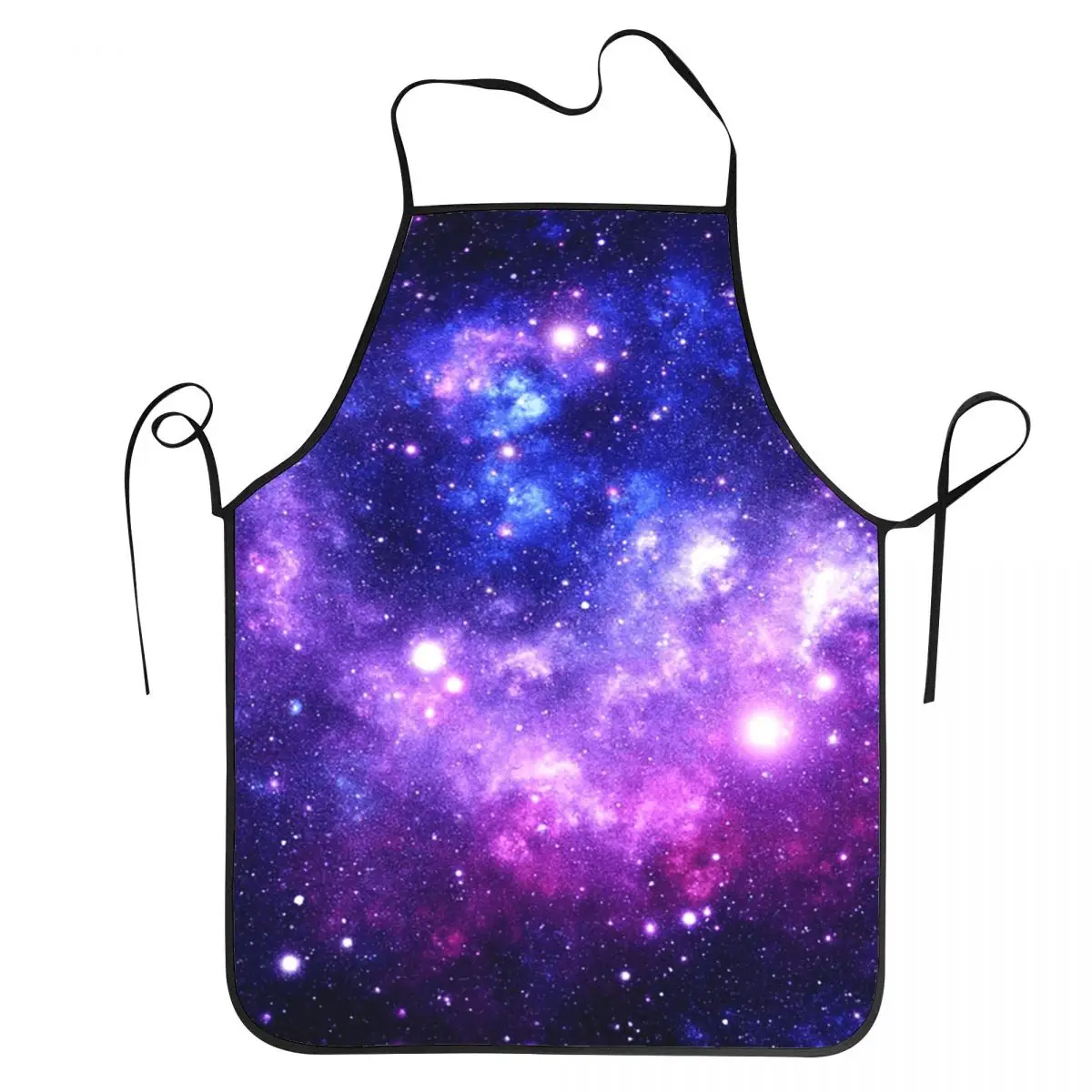 Purple Blue Galaxy Nebula Aprons Chef Cooking Tablier Sleeveless Bib Kitchen Cleaning Pinafore for Women Men Painting