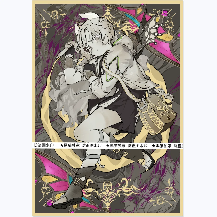 Funda para tarjetas coleccionables Ohime The Manifested Mikanko/Incredible Game Ecclesia The Virtuous Evil Twin Ki-sikil, 63x90mm