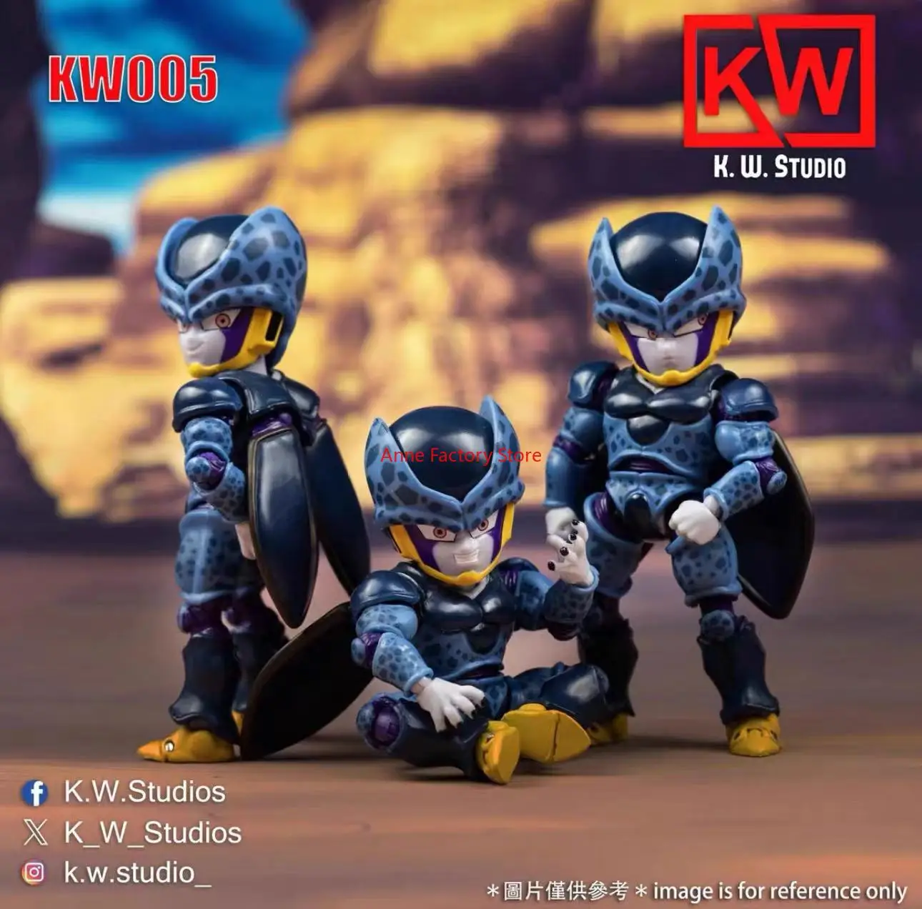 

Original KW Studio KW005 KW005P Dragon Ball Cell SHF Tiny Monster Accessories Pack Anime Action Figure Model Toy Kid Gift