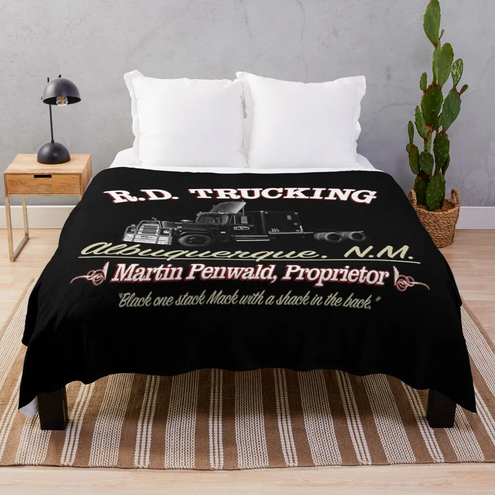 R.D. Trucking Custom Throw Blanket decorative Soft Plaid Blankets