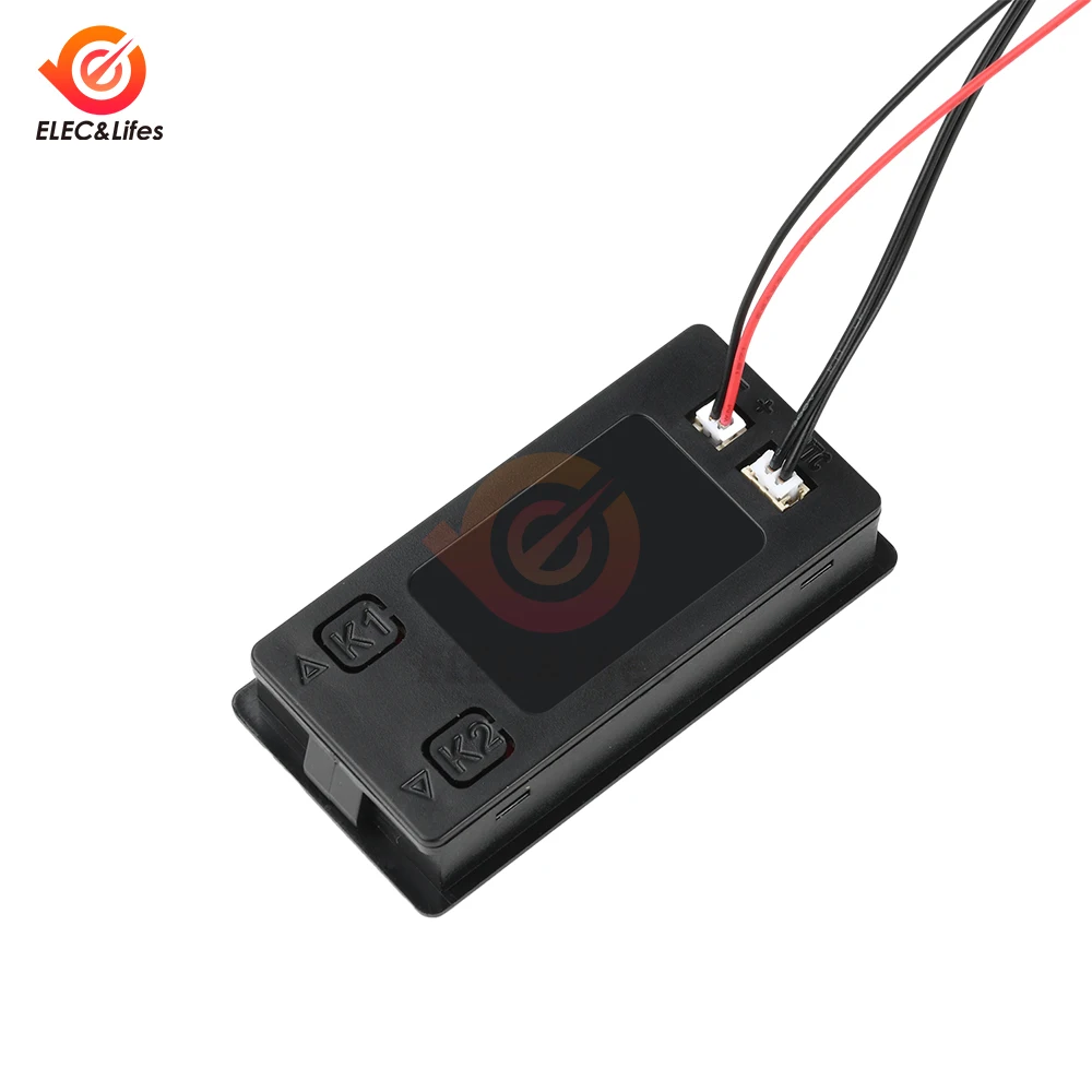 DC 8-100V Multifunctional Battery Capacity Indicator Lead-acid Lithium LiFe PO4 Voltage Tester With Temperature Alarm ℃/℉ Switch