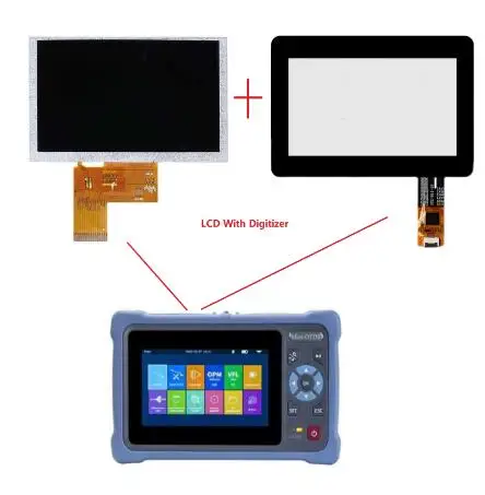 Original Novker NK4000 NK4000T AUA800 Mini-OTDR Apc Upc Mini OTDR touch screen LCD display