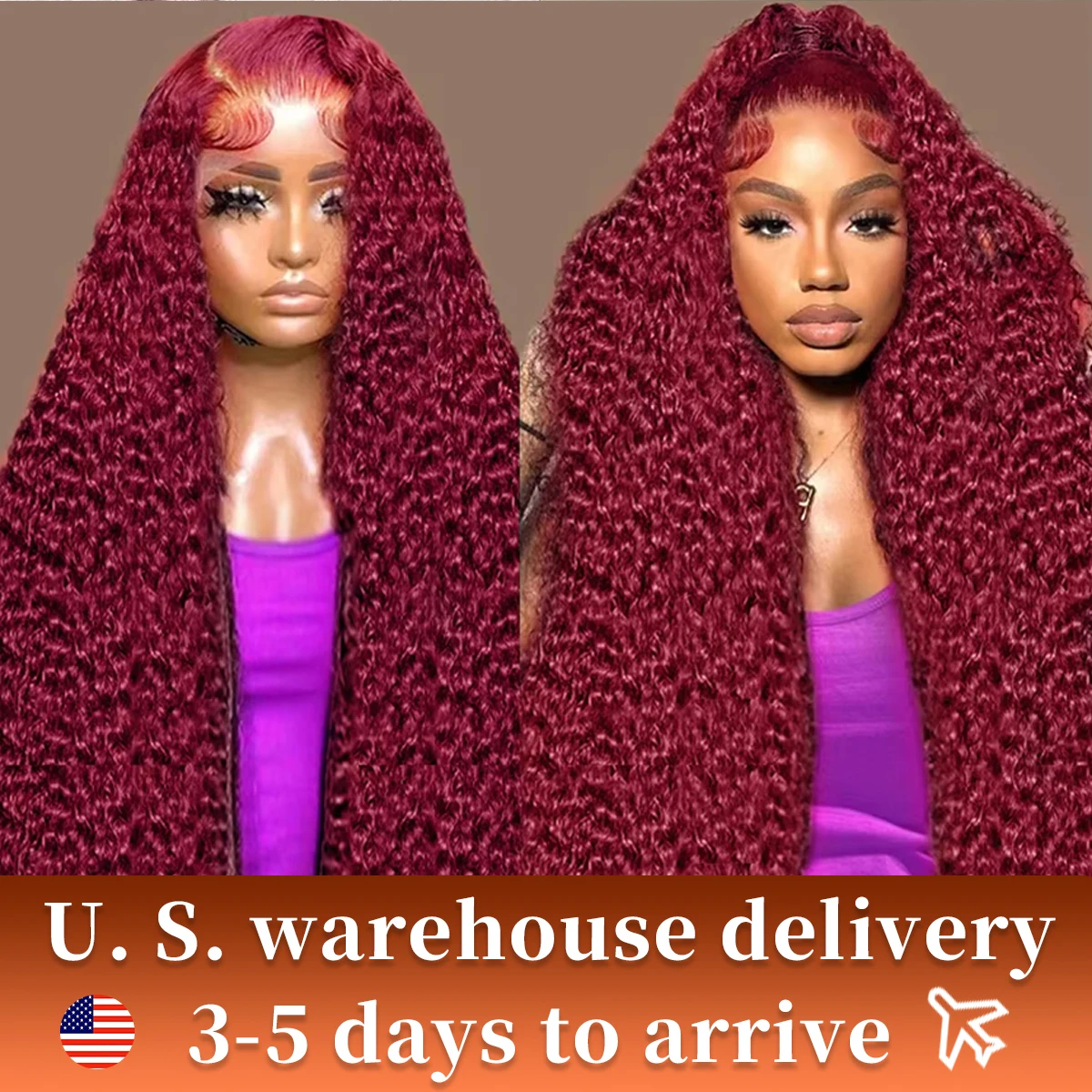 Red Wig Human Hair Wig 13x4 99J Burgundy Deep Wave Human Hair Wig 30 40 Inch 13x6 HD Lace Front Transparent Curly Human Hair Wig