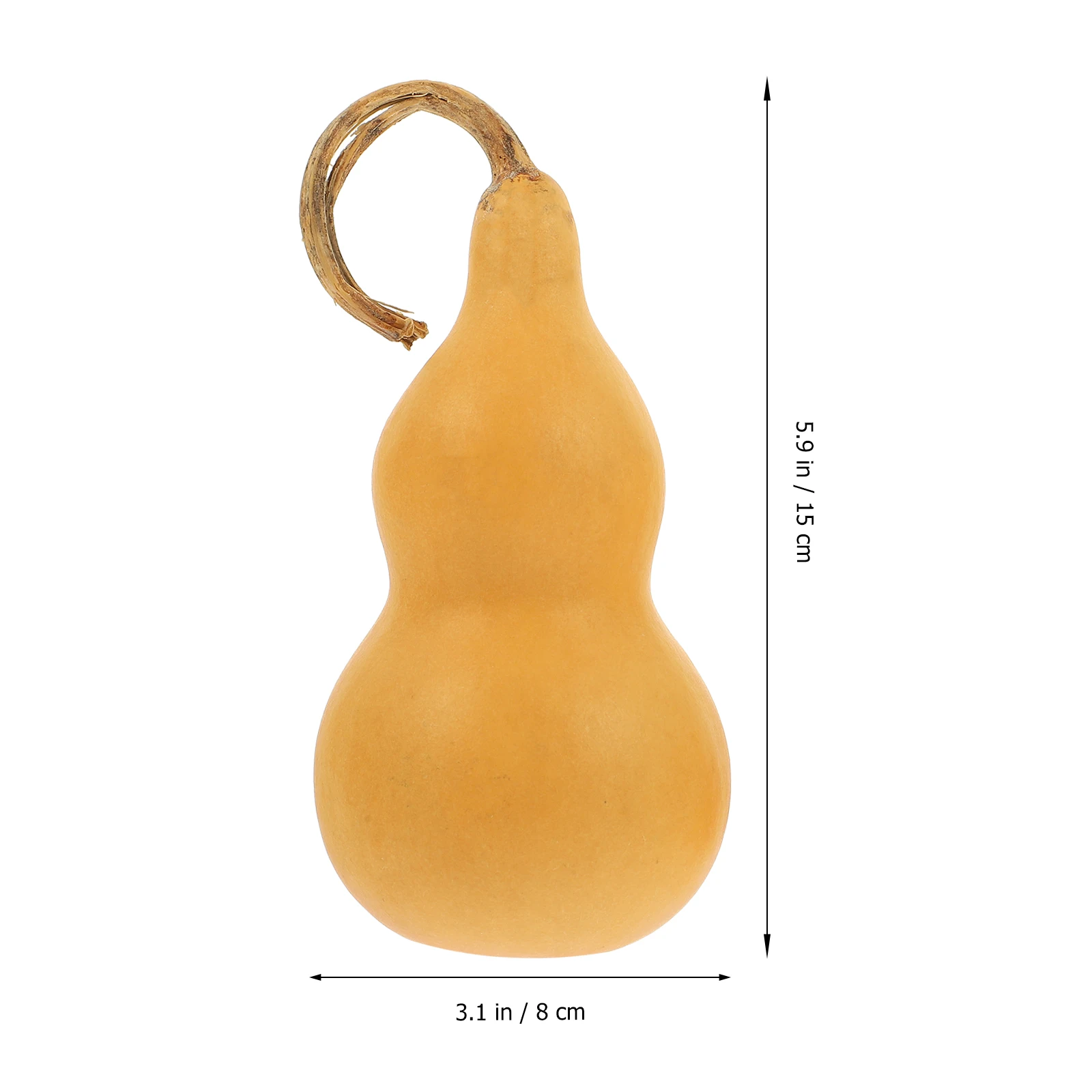 2 Pcs White Skin Pressed Waist Gourd Home Crafts Toy Decor Decoration Desktop Water Bottle Decorative Calabash Adornment