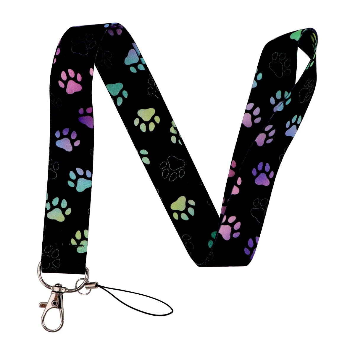 Cute Cats Paws Credential Holder Lanyards