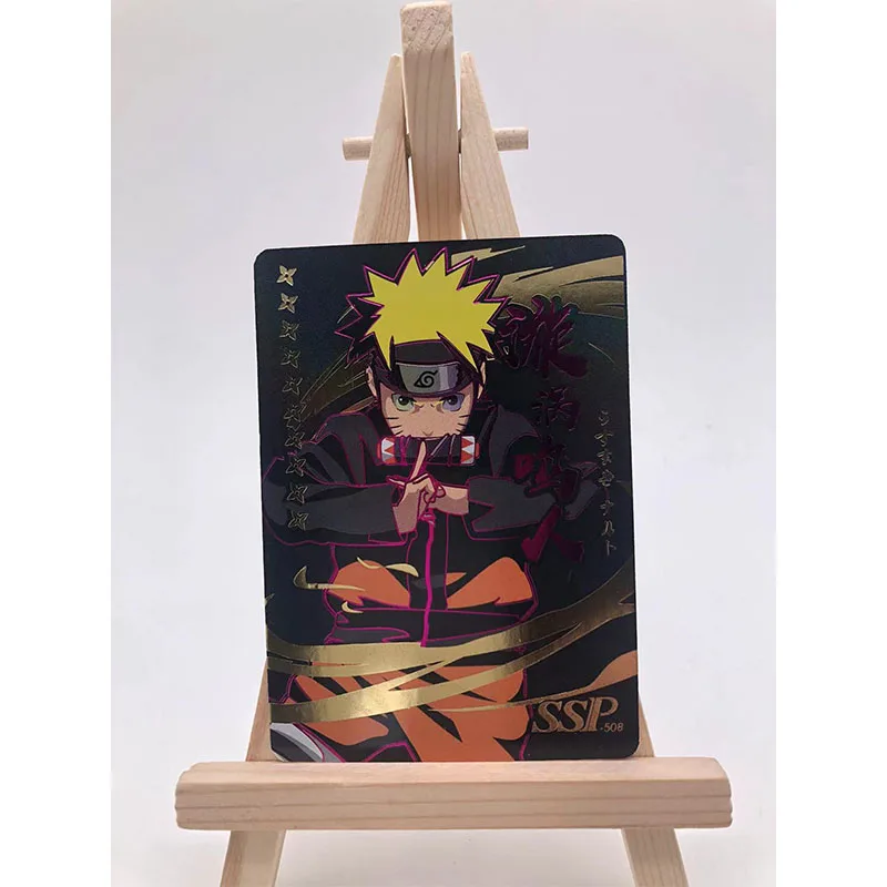 NARUTO SSP Cards Anime Uzumaki Naruto Hyuga Hinata Hatake Kakashi Namikaze Minato Uchiha Sasuke  Rare Card Collection Boys Toys