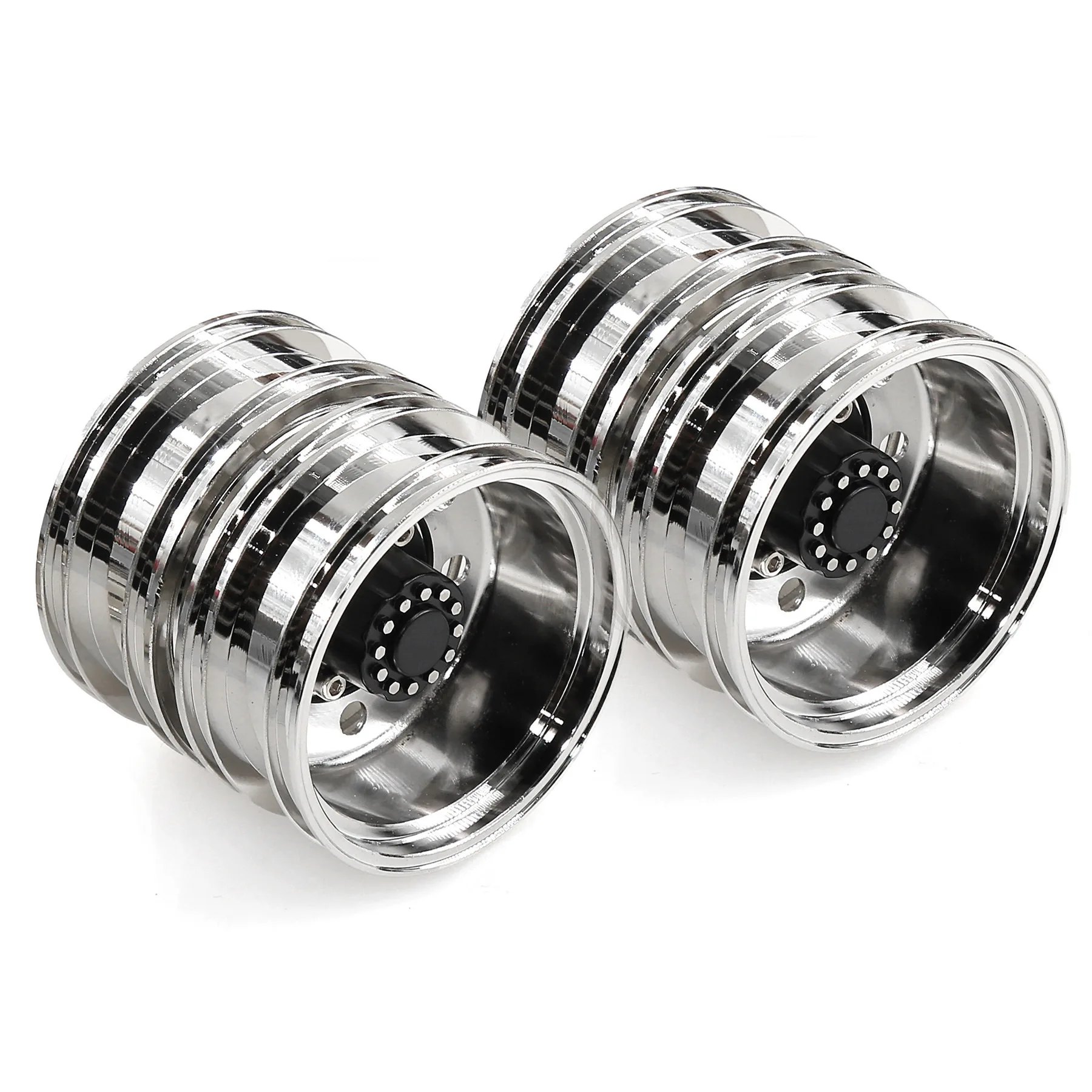 Metal Wheel Hub Mud Head Front Rear Wheels C Counterweight for Tamiya 1/14 Trailer Model Car