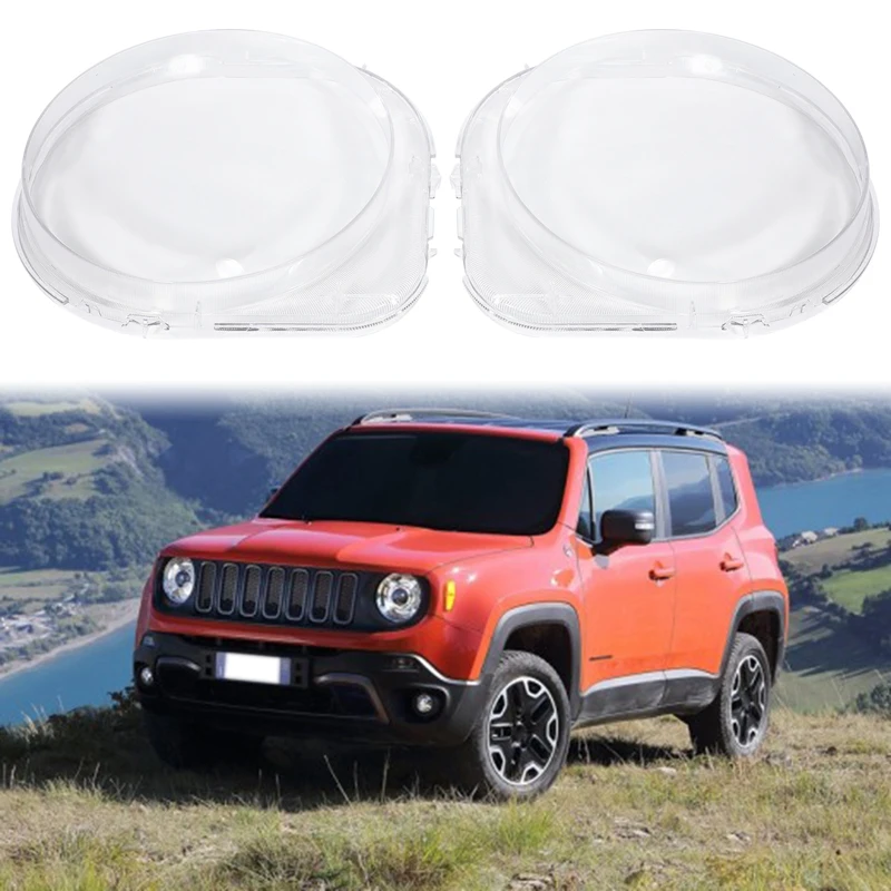 

New-Car Headlight Head Light Lamp Lens Lamp Cover Lampshade For Jeep Renegade 16-18