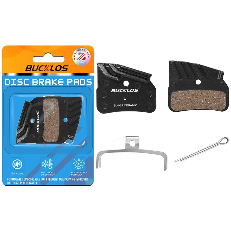 BUCKLOS Keramik-Bremsbeläge für SHIMANO MTB, hydraulischer Scheibenbremsbelag für N03A N04C D02S D03S Fahrradbremsbelag, passend für M7120 M8120 M9120