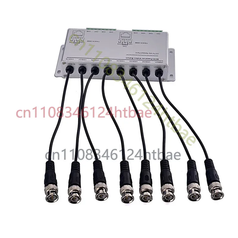 Transmisor Adaptador de Video Pasivo UTP de 8 Canales HD, BNC a RJ45 CVI/TVI/AHD/CVBS