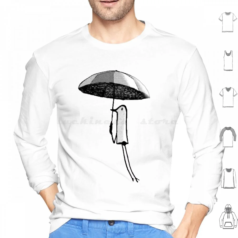 Punpun Paraguas Sudadera con capucha de algodón de manga larga Oyasumi Punpun Manga Goodnight Punpun Anime Oyasumi Punpun Goodnight