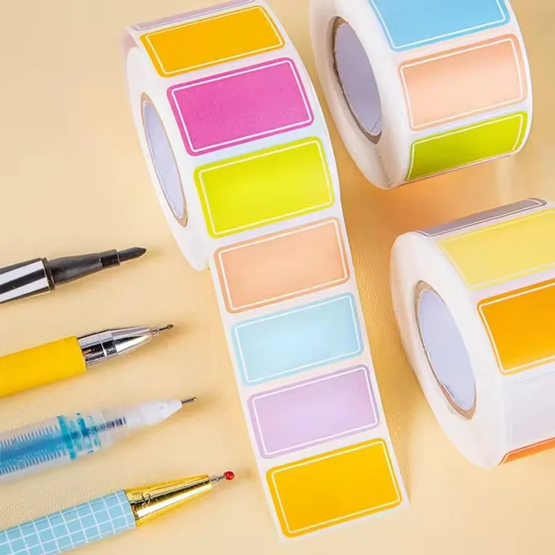 Waterproof Colored Labels Stickers Color-Coding Removable Labels Solid Colors Tags for Inventory Address File Classification