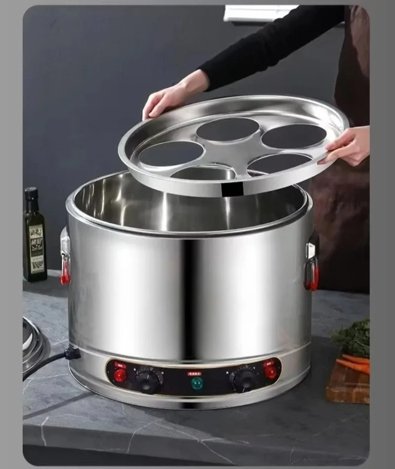 Electric cooking noodle pot: 304 stainless steel material, can prevent pasta, dumplings, soup, with anti-dry burning function