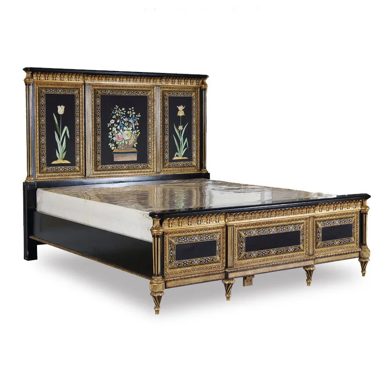

Neoclassical series double bed master bedroom 1.5 meters double