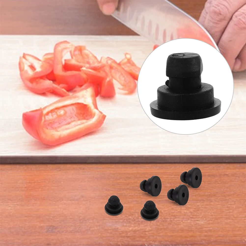 

12pcs Rice Cooker Foot Pad Mini Rubber Electric Pressure Black Feet Stainless Screws Nonslip Heat Insulation Floor Protection