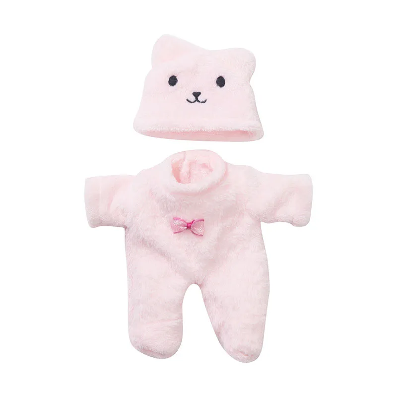 Muñecas de juguete de dibujos animados para bebé, muñeca simulada, ropa de peluche de oso bonito, muñeca Reborn rosa y azul de 20CM, regalo para niña, juguetes para niños