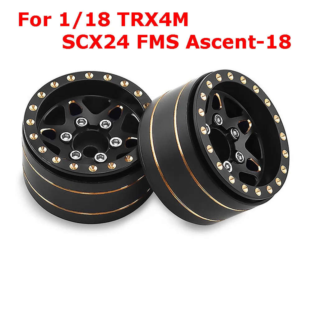 

For 1/18 TRX4M SCX24 FMS Ascent-18 1.0-Inch Brass Hubs D398 Replacement Hubs RC Crawler Accessories