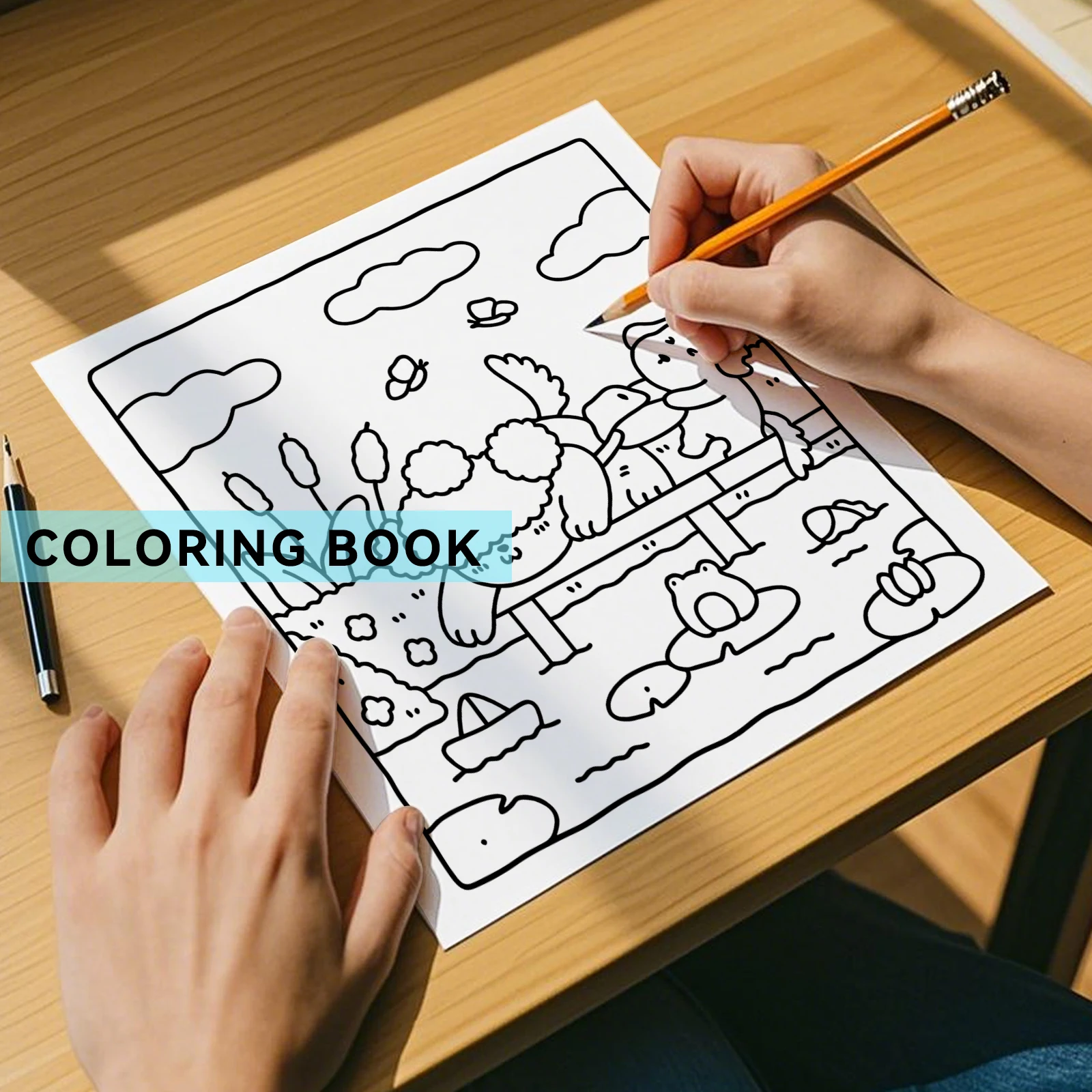 COZY CUTIES Cute & Comfy Coloring Book For Adults And Teens Kids Drawing Book Perfect Gift for Halloween Party and Birthday