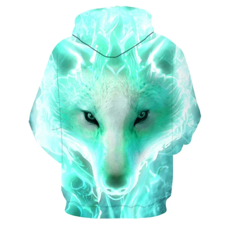 3D-Druck Hoodie mit Wolf-Motiv für Herren und Damen, modischer, lässiger Oversize-Pullover, Hip-Hop, Harajuku, Streetwear – Detail 32