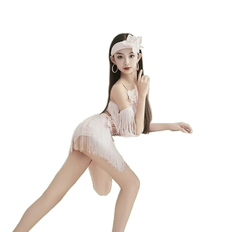 مجموعة ممارسة الرقص اللاتيني - ملابس ممارسة نمط جديد للأطفال والكبار، مريحة للأداء والعرض.