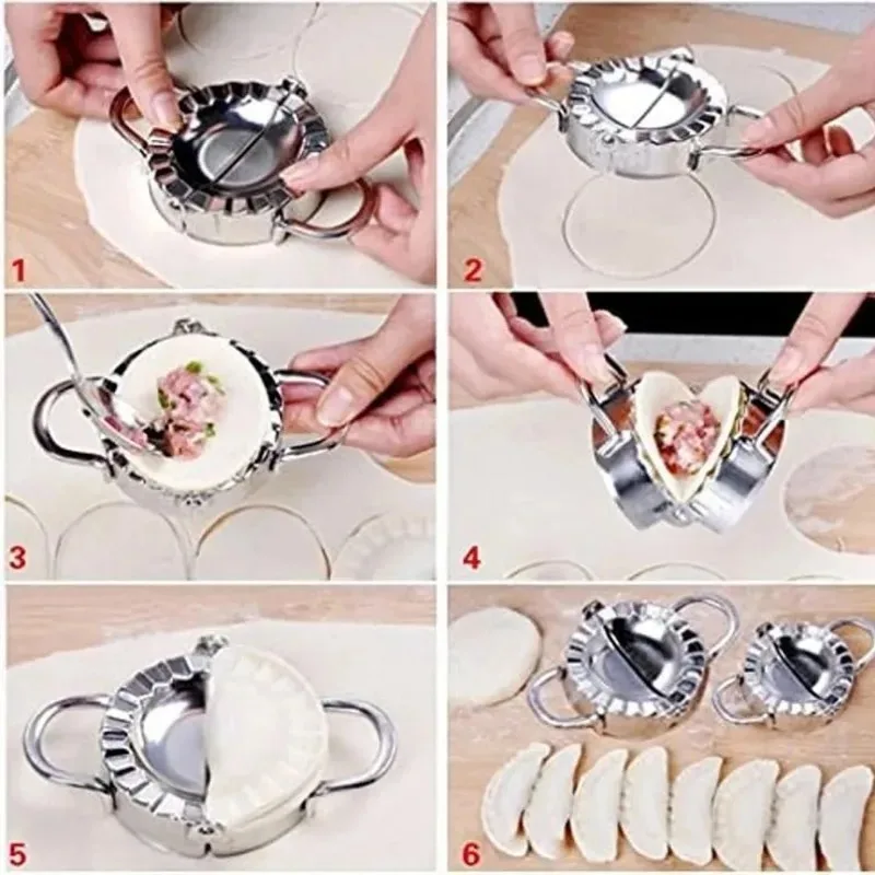 Stainless Steel Dumpling Maker Dumpling Skin Mold Ravioli Maker image 2