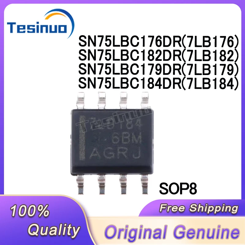 10/PCS New SN75LBC176DR 7LB176 SN75LBC182DR 7LB182 SN75LBC179DR 7LB179 SN75LBC184DR 7LB184 SOP8 Chipset In Stock