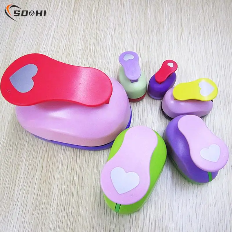 DIY Heart Shape EVA Foam Punch Paper Punch For Greeting Card Making Scrapbook Handmade Puncher Round Corner Punch