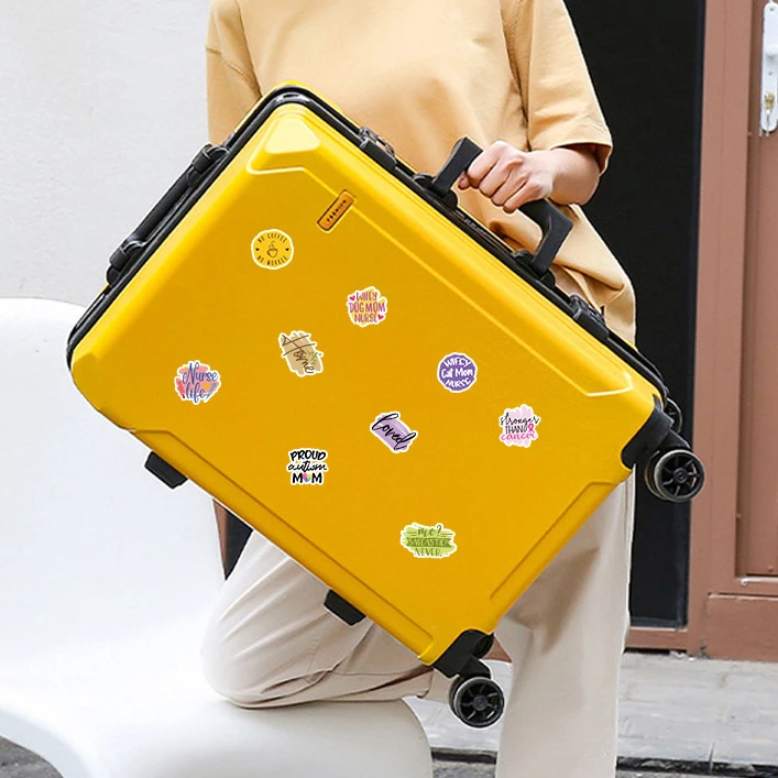 50PCS Inspirational Phrase Waterproof Graffiti Stickers For Laptop Helmet Phone Case Decal BulingBulingStickers Store