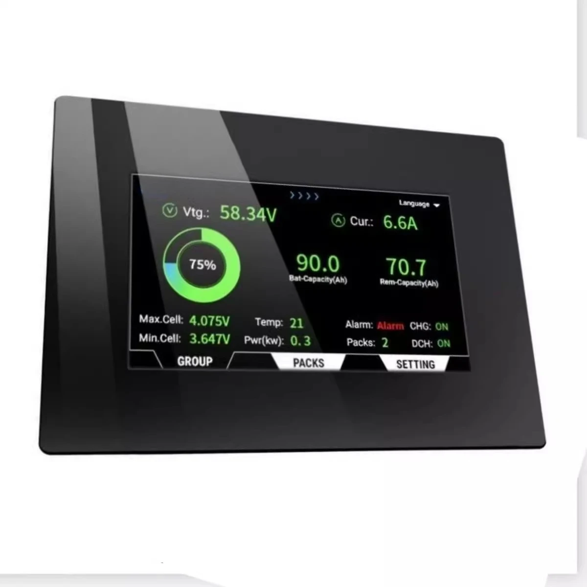 

Extreme Space's new 4.3-inch LCD smart display for energy storage protection boards