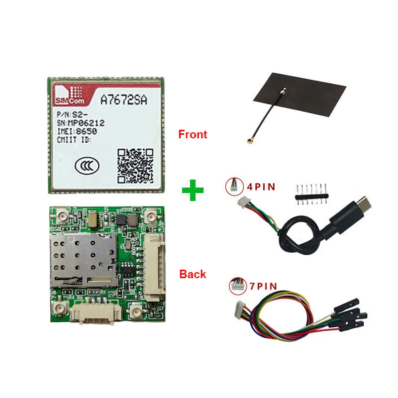SIMCOM A7672SA-LASE MImi Core Board with Antenna 4G 2G LTE CAT1 Module Breakout Kit for New Zealand/Australia/South America