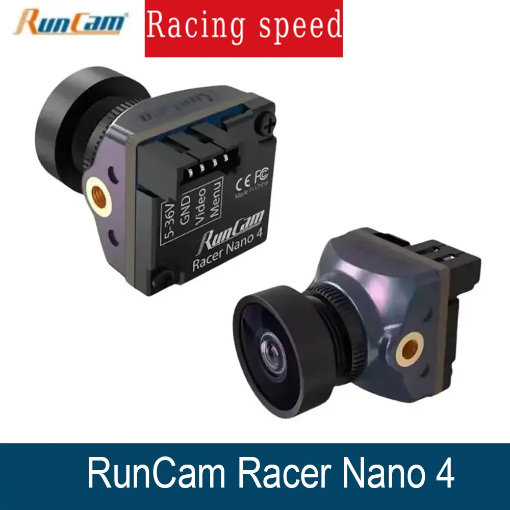 RunCam Racer Nano 4 1200TVL Super WDR CMOS Sensor Waterproof LED Lighting Track Mode FPV Camera NTSC PAL for Racing Drone