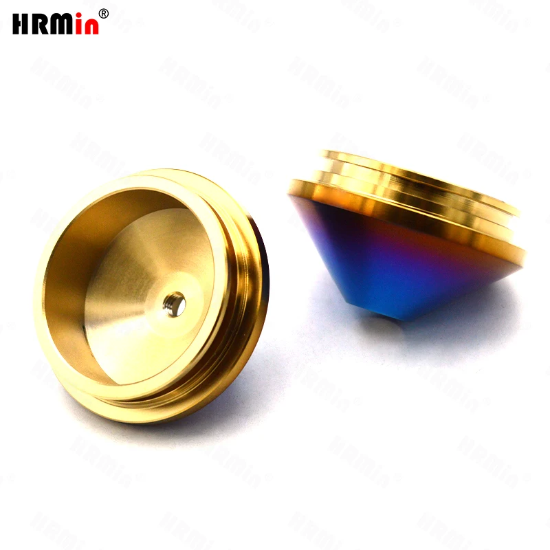 HRMin 10.9 grade Gr.5 titanium wheel hub cover titanium wheel hub lid 1pc M56 for racing car