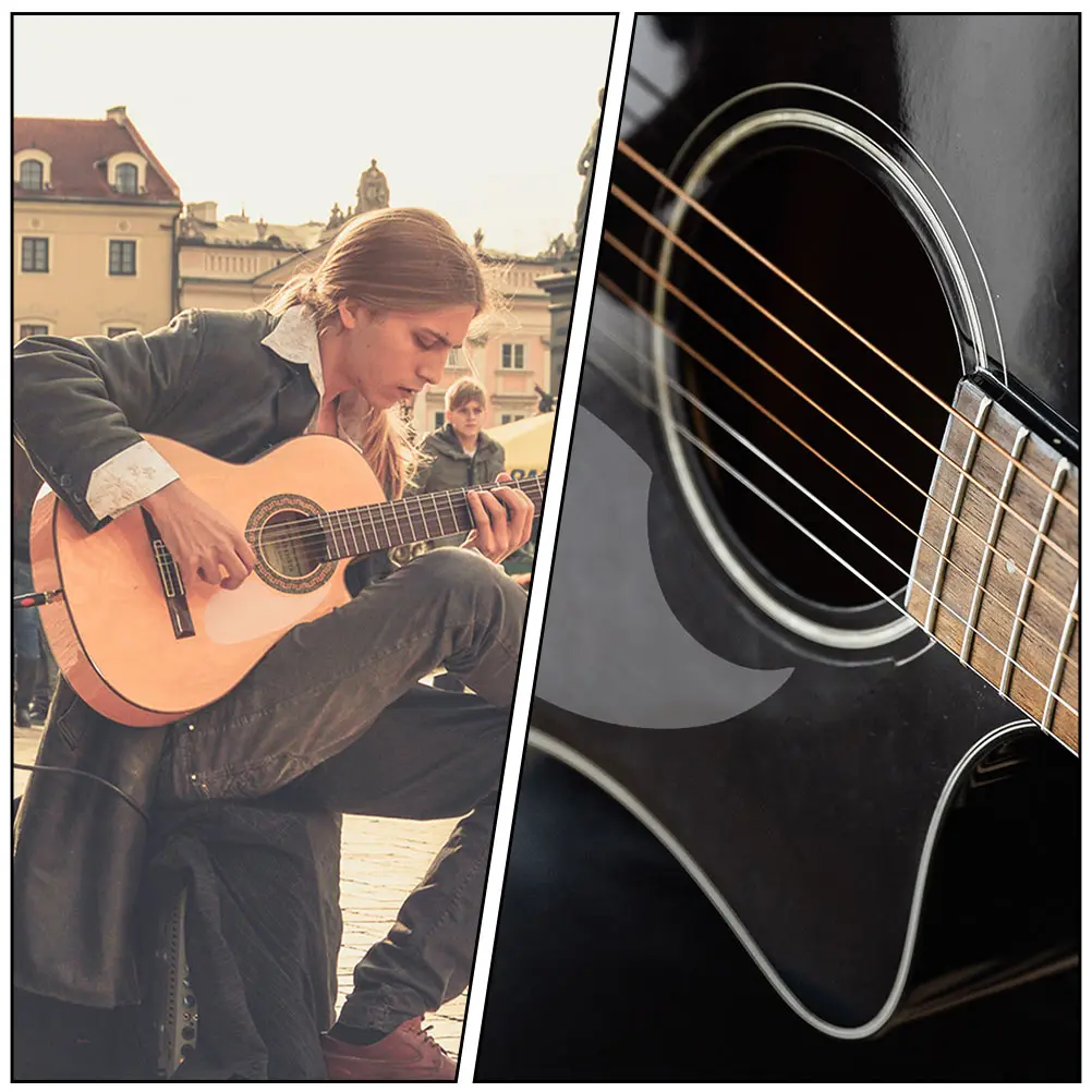 

2pcs Professional Sticker Self-Adhesive Anti- Plate Folk Guitar Protective Guard Acoustic Guitar Parts