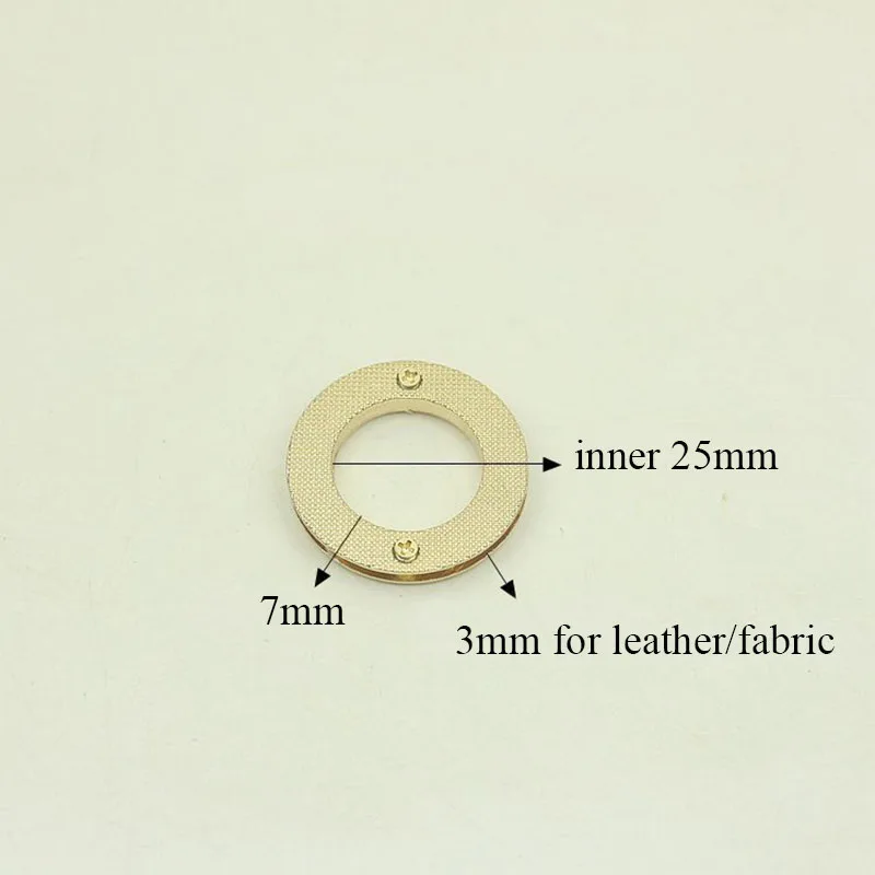 10Pcs 25mm Metal Screw O Ring Buckles Eyelet Screw Buckle for Hangbag Belt Strap Dog Chain Clasp Accessories Leather Craft