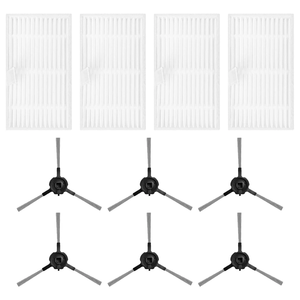HEPA Filter and Side Brush Set Compatible with For Prosceni Q20 Plus Robot Vacuum and Mop for Effective Dirt for capture