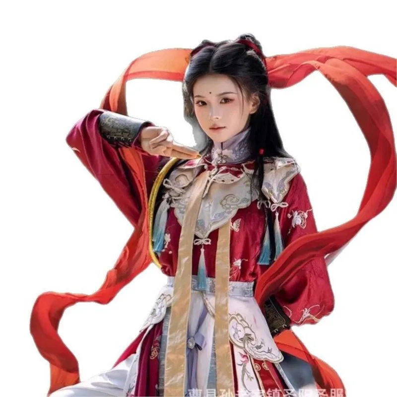 Adult clothing with floral patterns new Chinese-style women's embroidered Hanfu and role-playing costumes