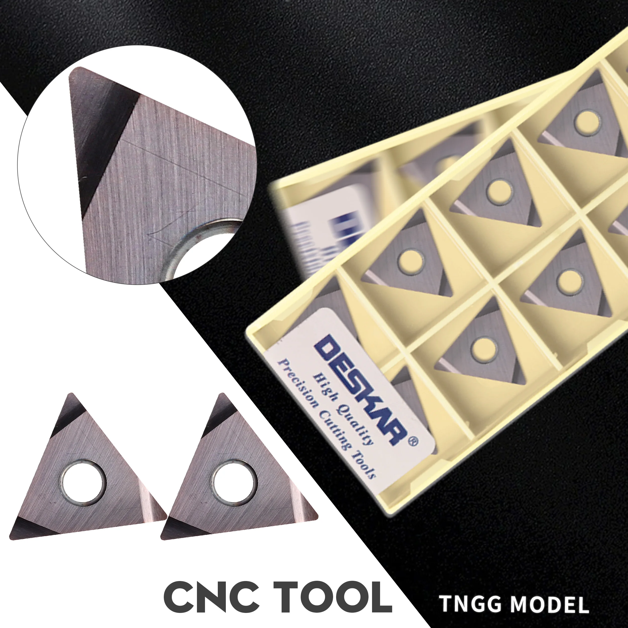 Carbide Turning Inserts TNGG160402R-F TNGG160402L-F TNGG160404R-F TNGG160404L-F LF6018 External Cutting Tool For Stainless Steel