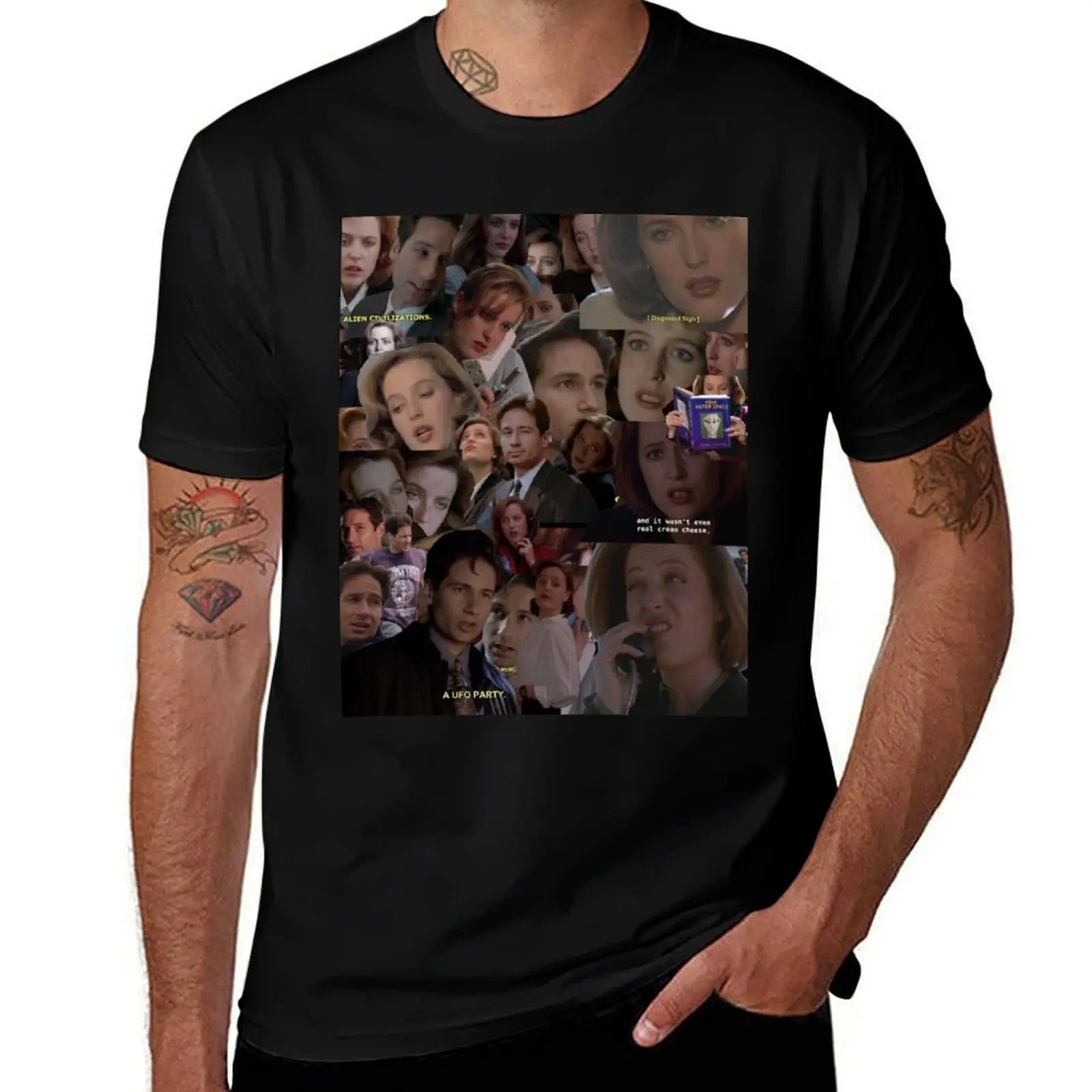 

X-Files / Mulder and Scully Collage T-Shirt anime shirt plus size tops luxury designer sublime shirts graphic tee men
