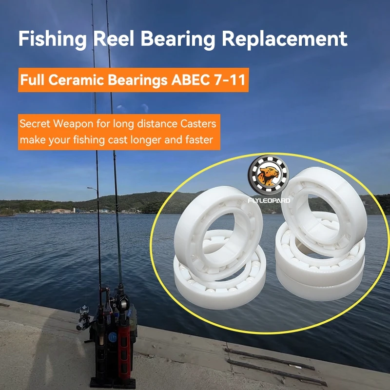 

Full Ceramic Bearing 6901CE 12X24X6mm ABEC-9 ZrO2 5PCS for Fishing Reel