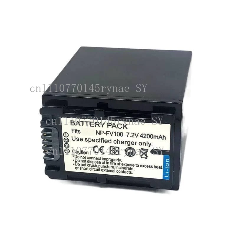 7.2V NP-FV100 Replacement Battery And Charger For Sony NP-FV30 FV50 FV70 NP-FH Series Handycam Camcorder