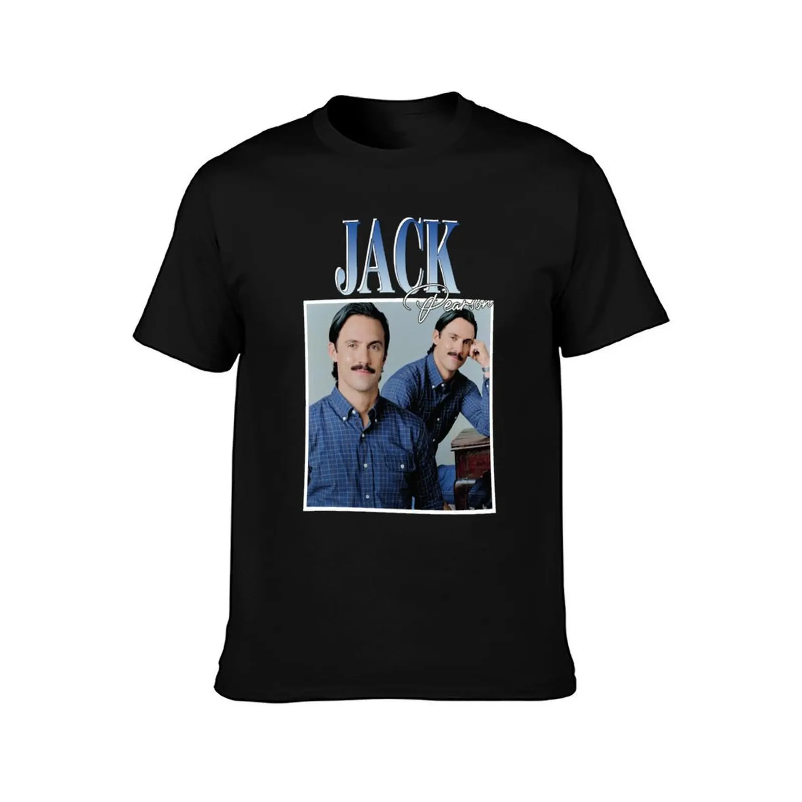 Jack pearson T-Shirt Summer Casual Cotton Tee Oversized Streetwear Tops Vintage Graphic Print Loose Fit Short Sleeve