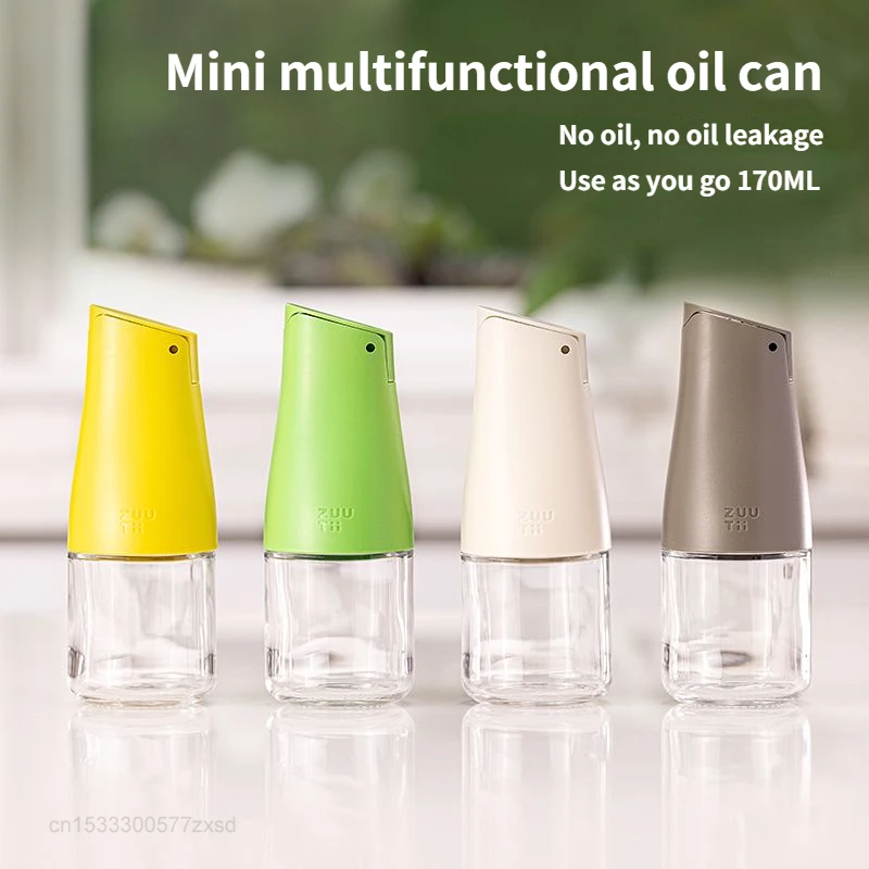 Xiaomi Zuutii Automatic Gravity Switch Cover Oil Sprayer Silicone Spill-Proof Spout Non-Drip Kitchen Glass Jar Oil Spray Bottle