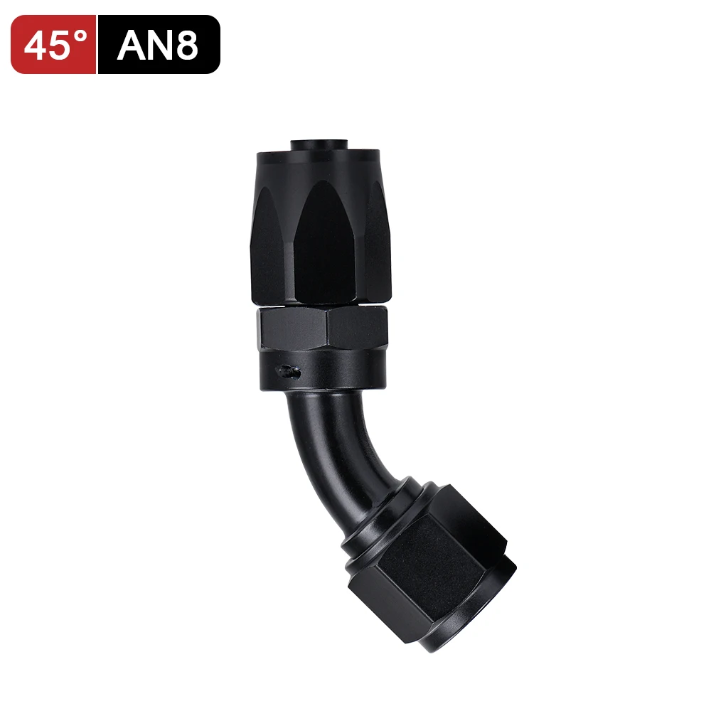 Universal AN4 AN6 AN8 AN10 AN12 AN16 Gerade 45 90 120 180 Grad Öl Kraftstoff Schwenk Schlauch Ende Fitting Öl Schlauch Ende Adapter Kit