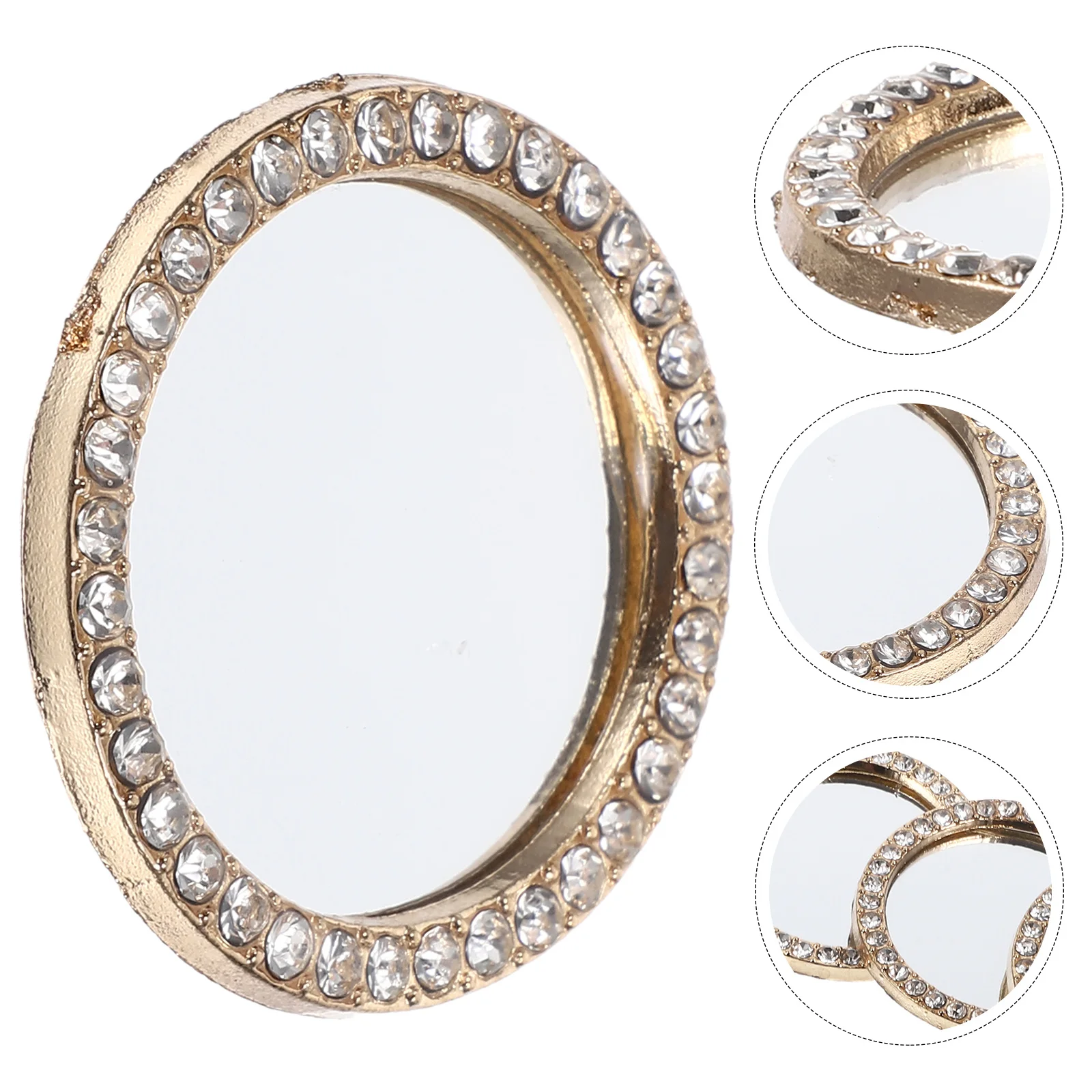 6 قطع مرآة سيلفي للهاتف، مرآة كاميرا خلفية صغيرة مستديرة عالية الوضوح لملحقات بث المكياج، ملحقات البث المباشر