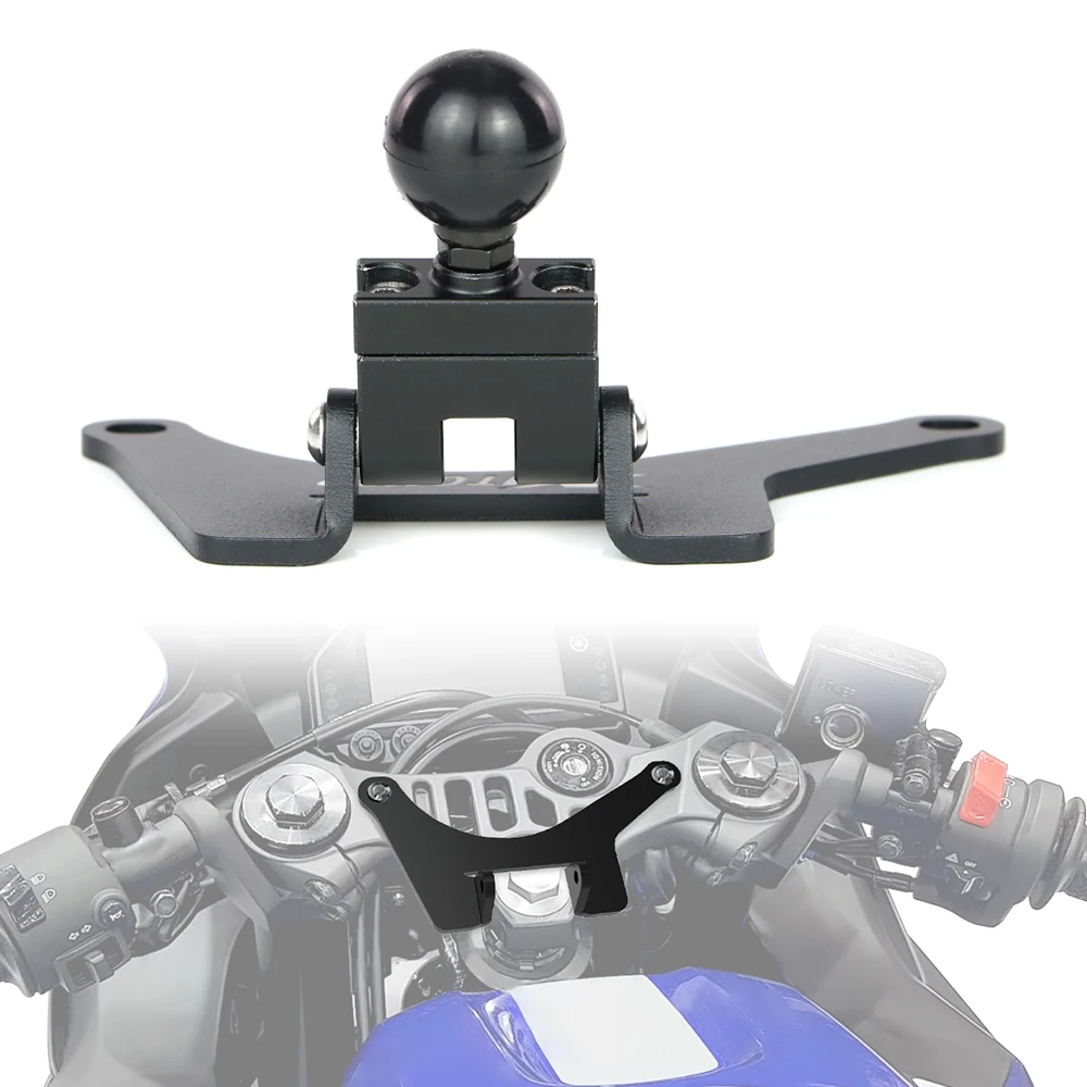 For Yamaha YZF-R3 2019-2022 2023 2024 2025 2026 Motorcycle Handlebar Clamp GPS Mount Navigation Bracket Phone Holder Support