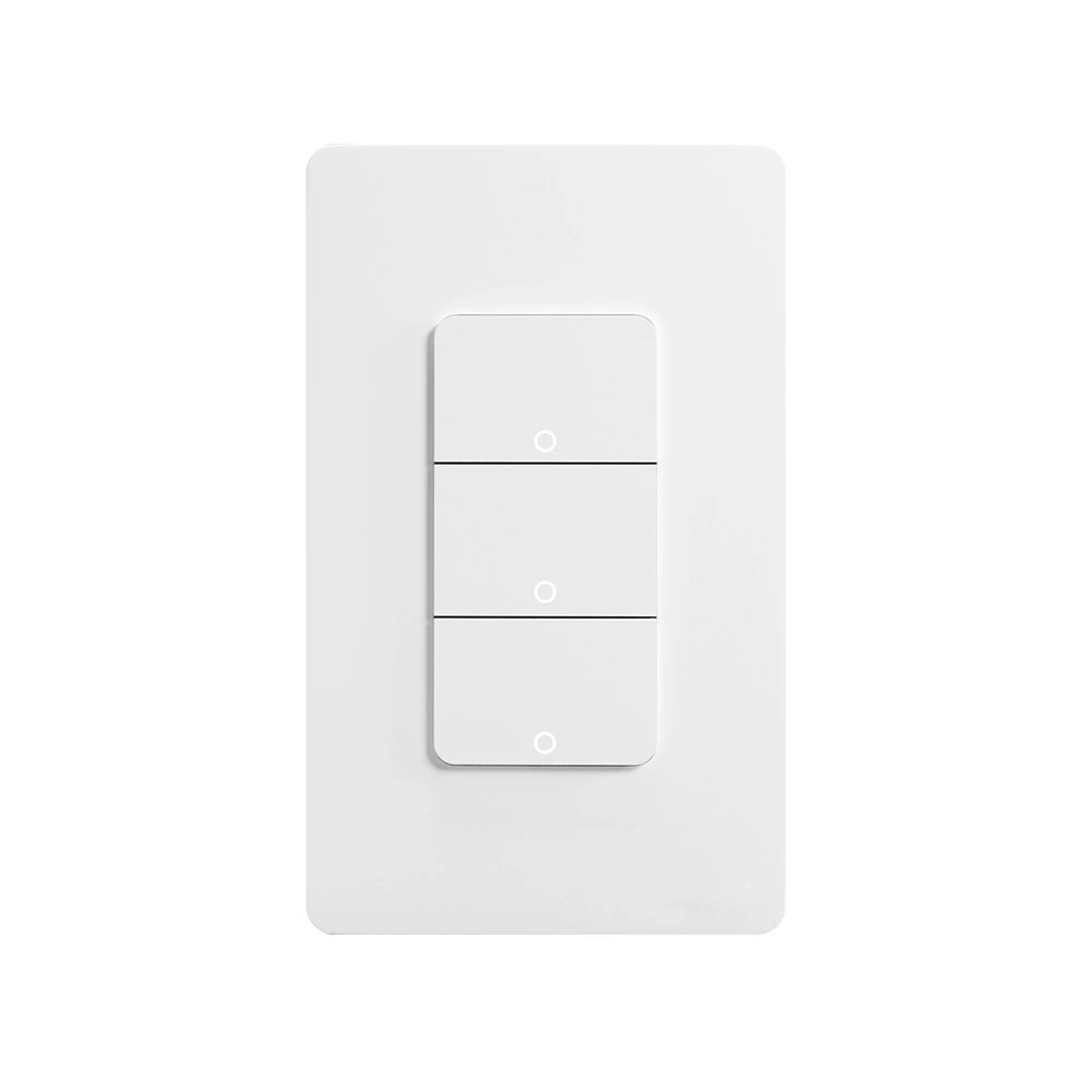 

Умный выключатель света ABVO-Matter Wi-Fi, 3-местный кнопочный настенный выключатель из США, приложение с голосовым управлением, работа с Alexa Google Home