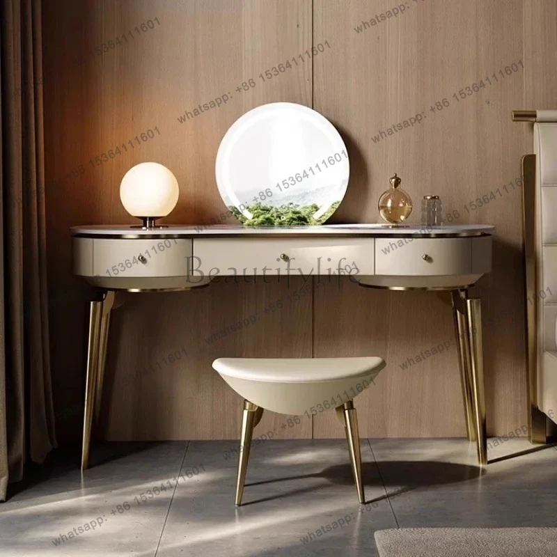 

Smart Home Makeup Nordic Vanity Table Makeup Luxury Storage Aesthetic Decor Dressing Table Living Room Salon Penteadeira Quart