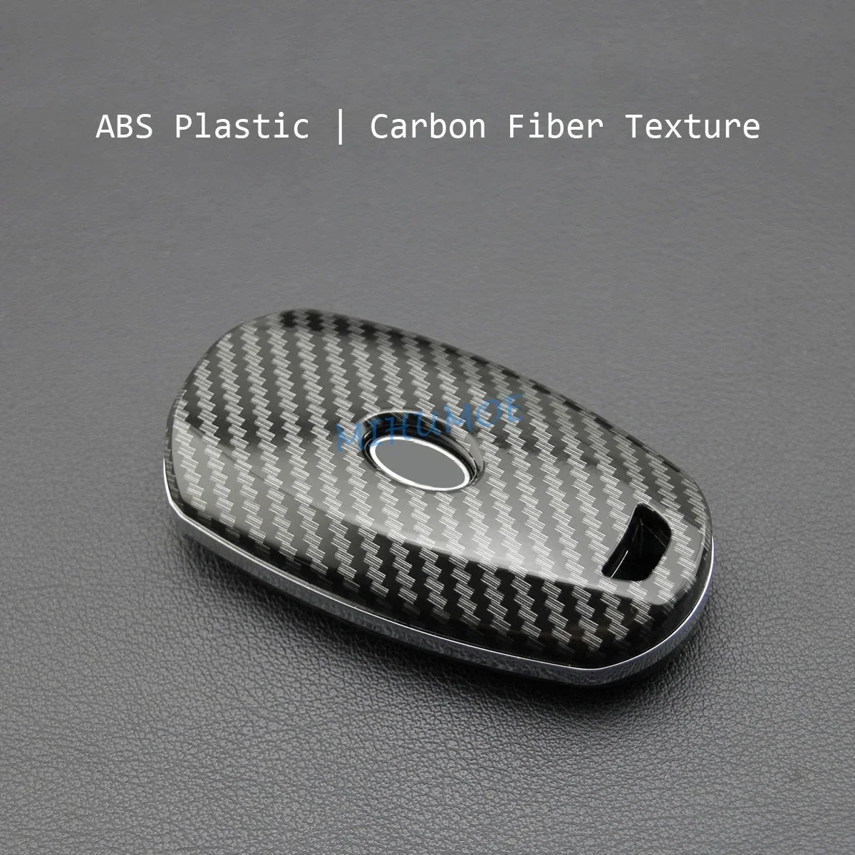 Carbon Fiber Car Smart Key Cover Case Chain Accessories For Hyundai Veloster Accent Palisade Elantra GT Venue Santa Fe Kona i30