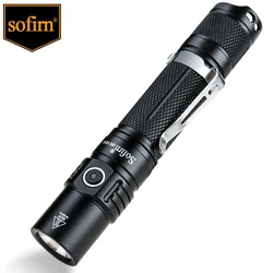 Sofirn SP31 V2.0 Powerful Tactical LED Flashlight 18650 XPL HI 1200lm Torch Light Lamp with Dual Switch Power Indicator ATR